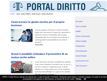 Tablet Screenshot of portaldiritto.com